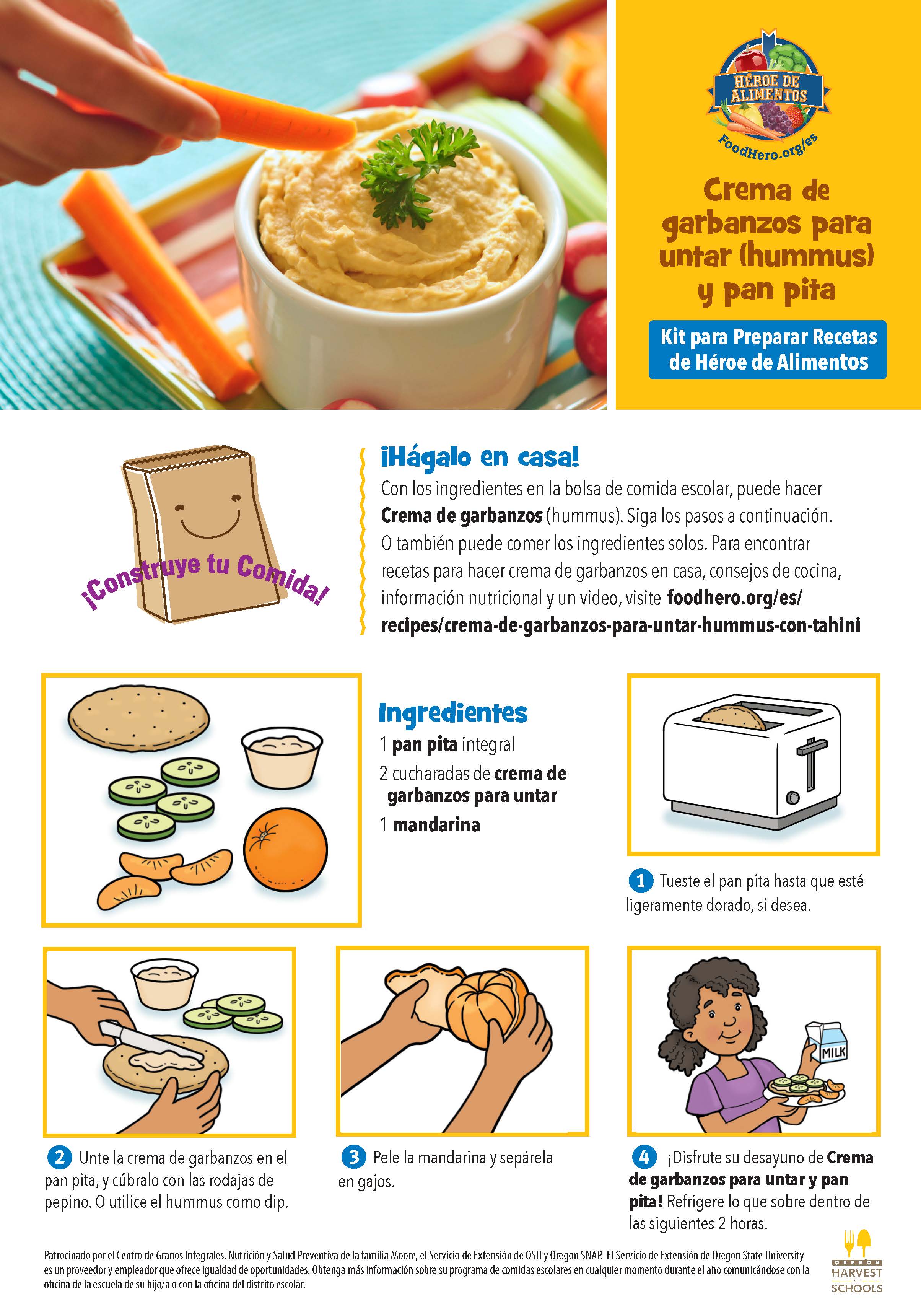 Hummus (con tahini) Food Hero receta